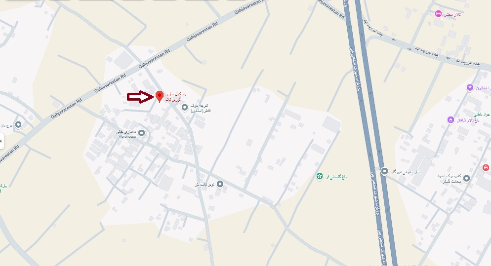 لوکیشن کارگاه باسکول سازی توزین تک در اصفهان